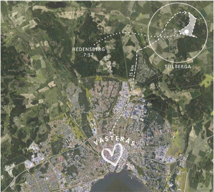 A new rail-connected logistics center is emerging in Västerås