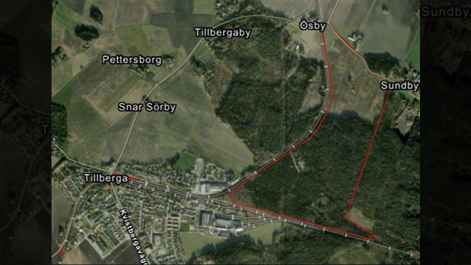Train Alliance area in Tillberga/Västerås on consultation