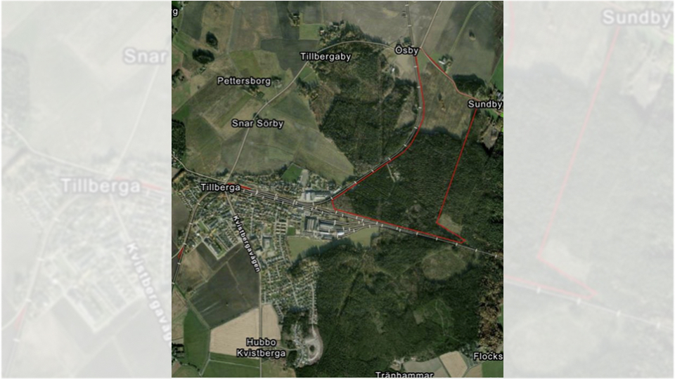 Train Alliance area in Tillberga/Västerås on consultation